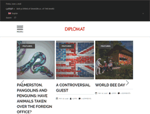 Tablet Screenshot of diplomatmagazine.com